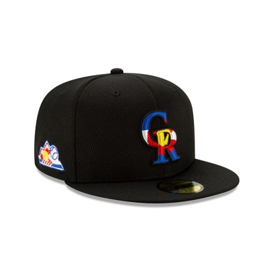 Colorado Rockies Gorra | New Era MLB 2021 Spring Training 59fifty Fitted Cap Mexico - Negros